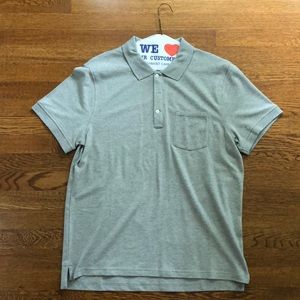 J. Crew Grey Polo with pocket